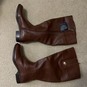 Tommy Hilfiger Brown Boots Size 8M Wide Calf brand new
